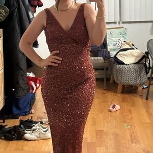 Mac Duggal Sequins Dress ALTERED WORN ONCE size 8